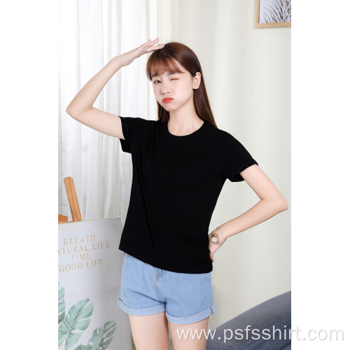 Women Short Sleeves with Round Neck